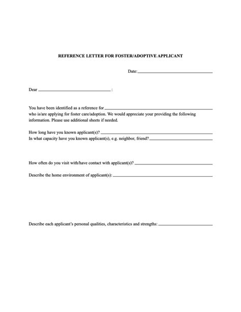 22 Adoption Reference Letter Samples How To Write Tips