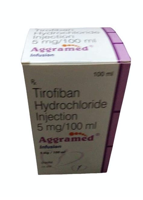 Aggramed Tirofiban Hydrochloride Injection At Rs 1100 Piece Pune ID