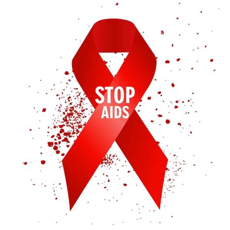 Premium Vector STOP AIDS Vector Illustration Of Hiv AIDS Awareness