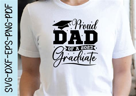 Proud Dad Of A Graduate Svg Grafik Von Funnysvgmax Creative Fabrica