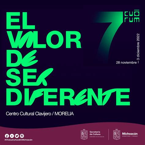 CULTURA Programa Festival Cuórum Morelia El Valor de Ser Diferente