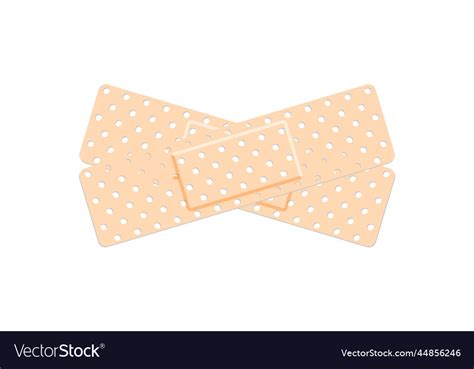 Medical Plaster First Aid Band Plaster Strip Vector Image