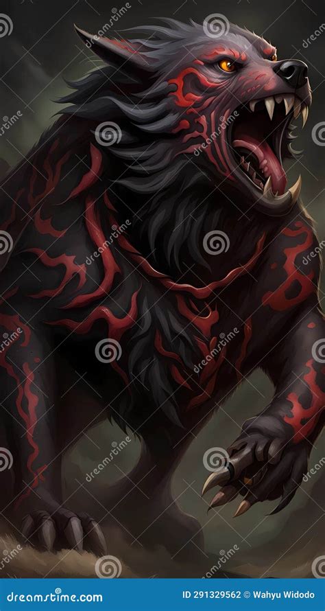 Hellhound Cartoon Character Illustration Ai Generated Cartoondealer