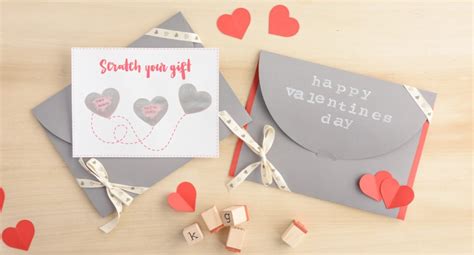 DIY Scratch Card For Valentine S Day Selfpackaging Blog