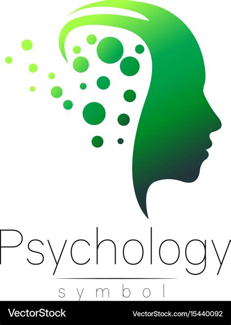 Modern Head Sign Of Psychology Profile Human Vector Image