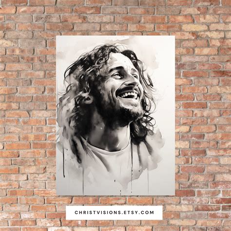 Jesus Laughing Printable Christian Art Jesus Drawing Jesus Png Bible