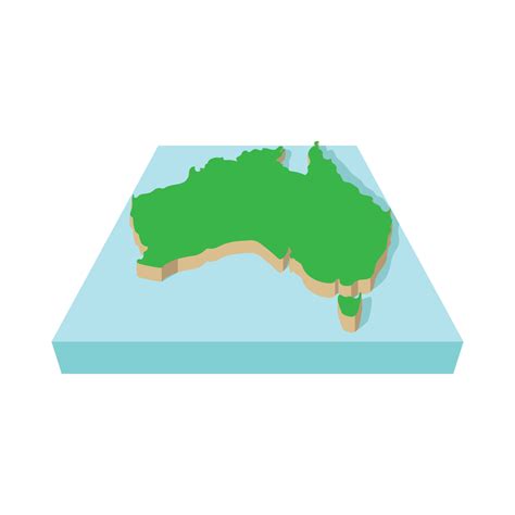 Map Of Australia Icon Cartoon Style 14168005 Vector Art At Vecteezy
