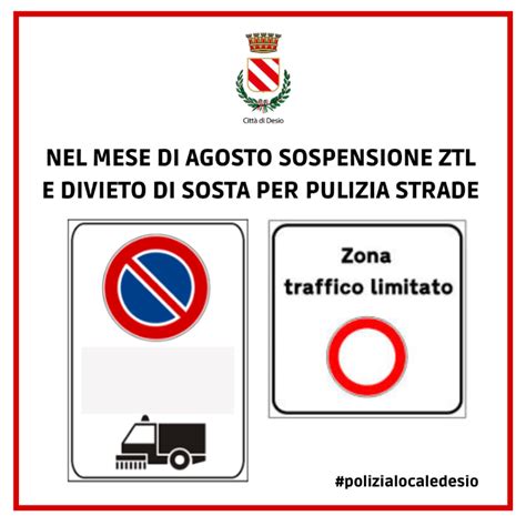 Dall 8 Al 28 Agosto Stop A Divieti Di Sosta Per Pulizia Strade