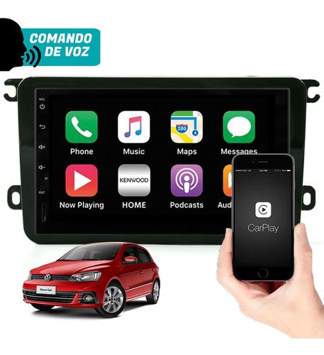 Central Multim Dia Gol G Carplay Android Auto Gb Voz