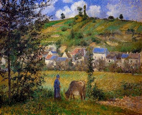 Chaponval Landscape Camille Pissarro Encyclopedia Of