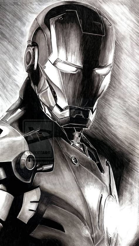 Realistic Iron Man Pencil Sketch Atelier Yuwa Ciao Jp