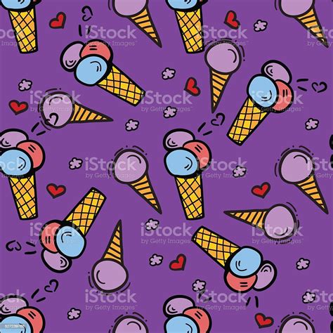 Icecream Seamless Pattern Stock Illustration Download Image Now