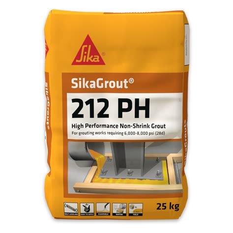 Sika SikaGrout 212 PH High Performance Non Shrink Cementitious Grout