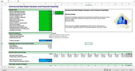 Commercial Real Estate Excel Financial Model Eloquens