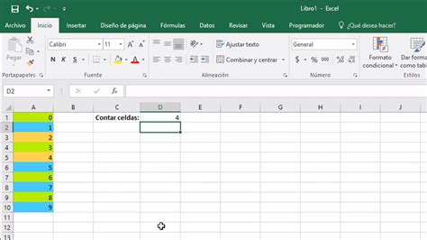 Como Contar Celdas De Colores En Excel 2019 Youtube Riset