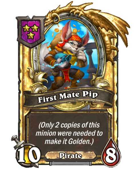 Battlegroundsfirst Mate Pip Golden Hearthstone Wiki