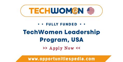 TechWomen Leadership Program 2025 In The USA Fully Funded