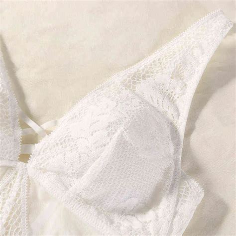 Nxy Cinoon Lace Push Up White Lace Corset Bodysuit Lingerie Set Adjustable Shoulder Strap Plus