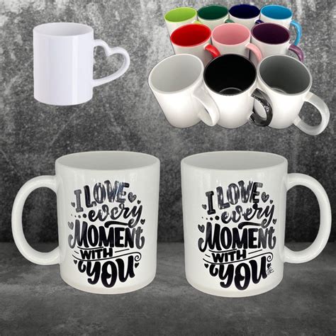 Heart Mug I Love Every Moment With You Individually Personalizable