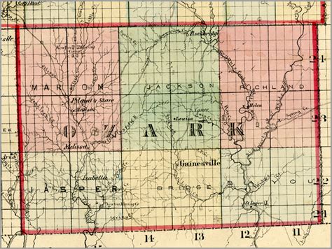 Ozarks Civil War | Counties