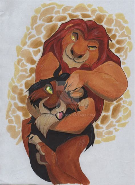 Mufasa and Scar 2015 by RadPencils on DeviantArt