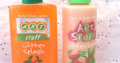 Bath And Body Works Art Stuff Glitter Splash And Lotion 1990s Bath And Body Works Art Stuff