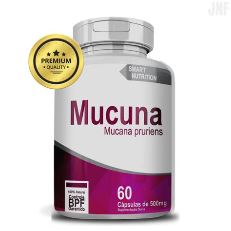 Mucuna Pruriens 60 Cápsulas 4elementos Potente Suporte Natural Para