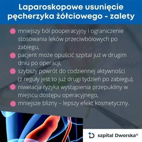 Usunięcie pęcherzyka żółciowego Kraków Szpital Dworska