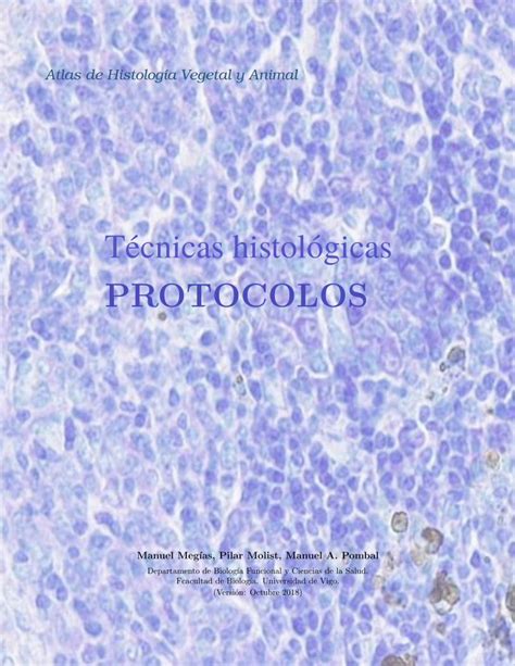 PDF Tecnicas Histol Ogicas PROTOCOLOS T Ecnicas Histol Ogicas