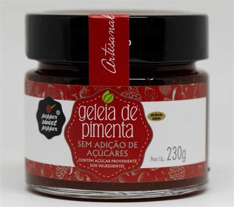 Geleia de pimenta sem açúcar 230g Pepper Sweet Pepper