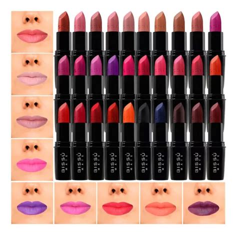 Labiales Mate Bissu Colecci N Completa Originales Tonos Env O Gratis