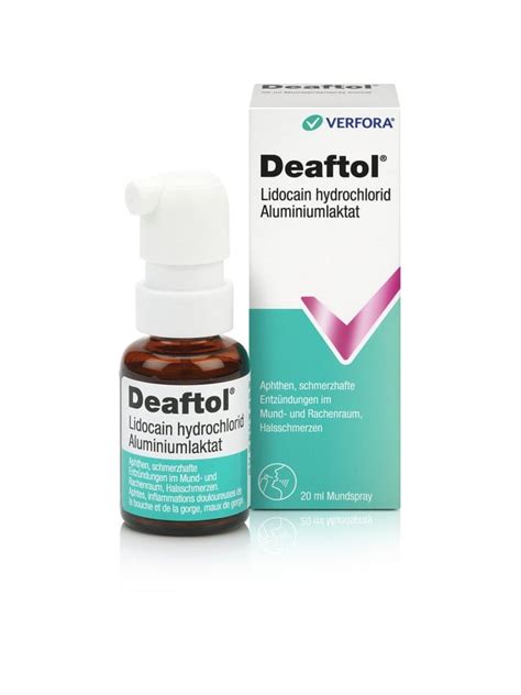 Deaftol Mundspray Spray Mit Lidocain Spr Ml Online Bestellen