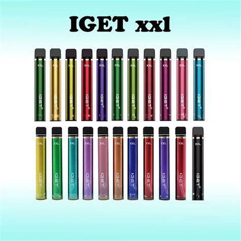 Iget Xxl 1800 Puffs Disposable Pod Cigarettes Device Kit 950mah Battery 7ml Prefilled Cartridge