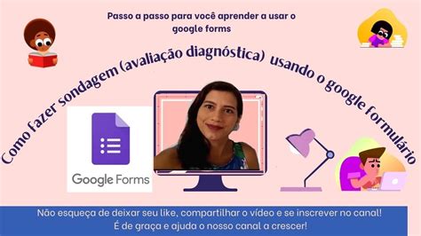 Sondagem avaliação diagnóstica on line o google forms YouTube