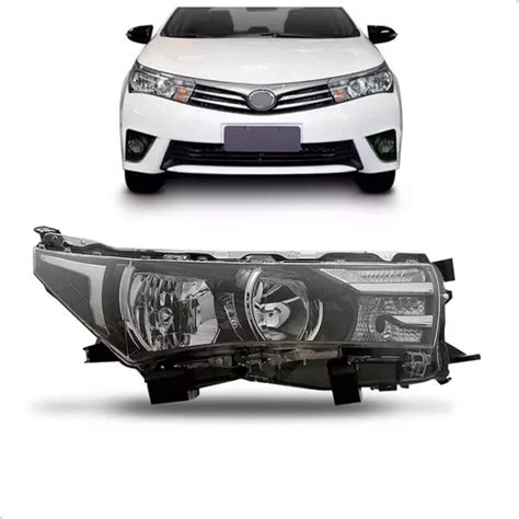 Farol Para Toyota Corolla 2014 2015 2016 2017 Sem Projetor