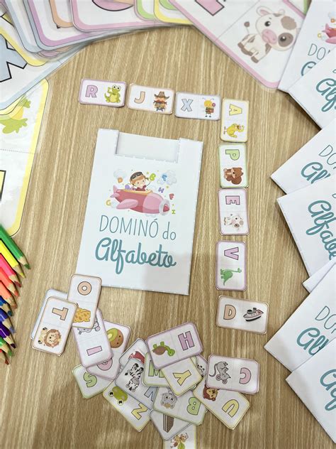 Domin Do Alfabeto Aula Turbinada Loja De Recursos Pedag Gicos