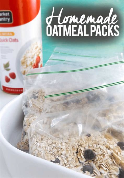 Homemade Instant Oatmeal Packets Diy Breakfast Hack Savor Savvy