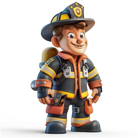 Premium Photo A Lego Figure Of A Fireman With A Firefighter Uniform