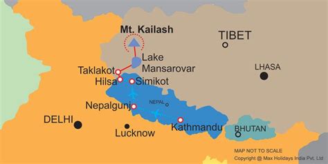 Kailash Mansarovar Yatra Map