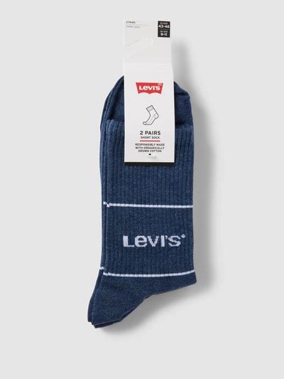 Levi S Socken Mit Label Detail Im 2er Pack Blau Melange Online Kaufen