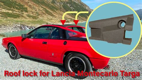 Roof Lock For Lancia Montecarlo Scorpion Targa Alu Or Polycarbonat