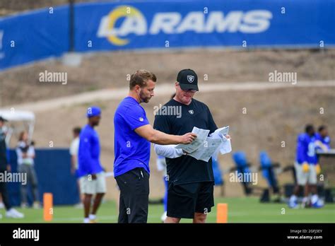 Los Angeles Rams Head Coach Sean Mcvay Left Talks With Las Vegas