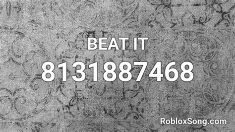 Beat It Roblox Id Roblox Music Codes