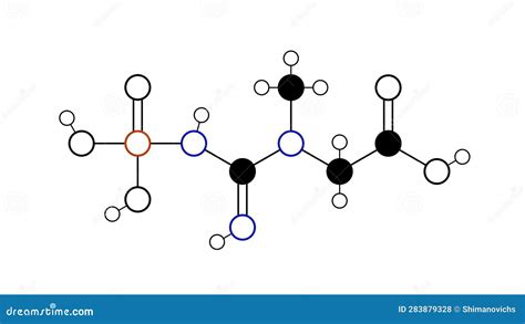 Phosphocreatine Molecule, Structural Chemical Formula, Ball-and-stick ...