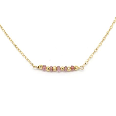 Pink Topaz Necklace