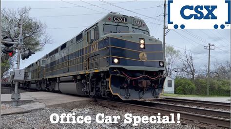 CSX Office Car Special Rolls Into Cincinnati YouTube