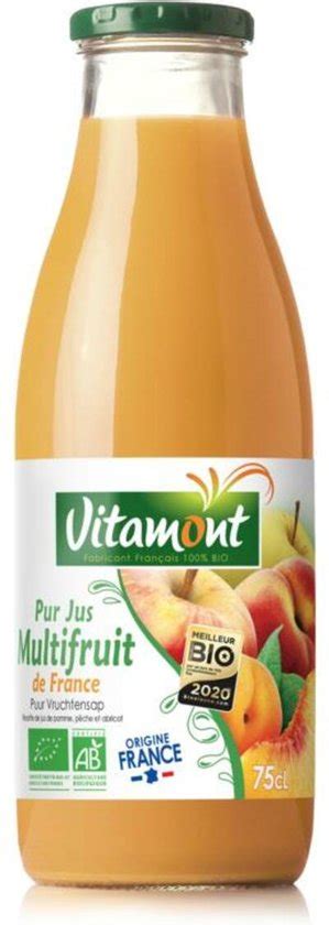 Vitamont Puur 3 Vruchtensap Bio Bol