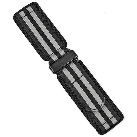 James Bond Nylon Hook N Loop Watch Band Carbon B R Bands