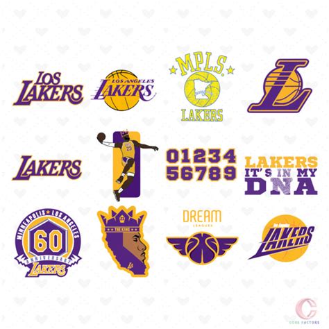 Los Angeles Lakers Bundle Svg Sport Svg Los Angeles Lakers Inspire Uplift