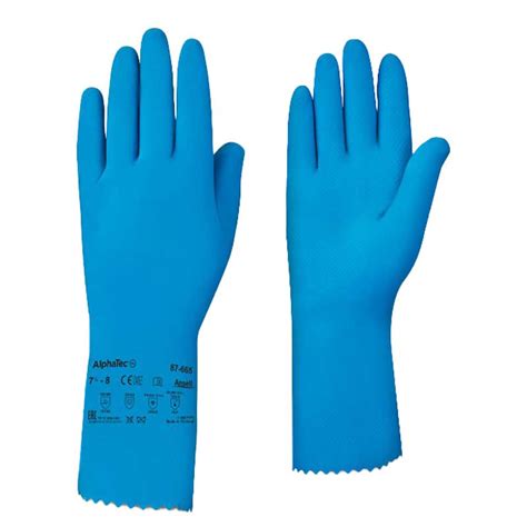 Ansell AlphaTec 87 665 Latex Gauntlet Gloves